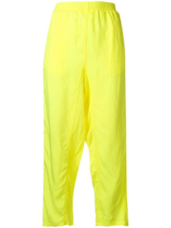 Mm6 Maison Margiela Dropped-crotch Trousers - Yellow