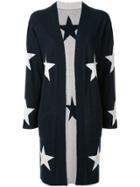 Guild Prime Star Intarsia Knit Cardi-coat - Blue