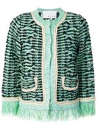 20:52 Fitted Tweed Jacket - Green