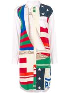 Polo Ralph Lauren Flag Sailboat Print Shirt Dress - White