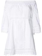 Charo Ruiz Off-shoulder Lace Detail Dress - White