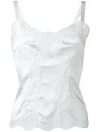 Dolce & Gabbana Lace Detail Cami Top - White