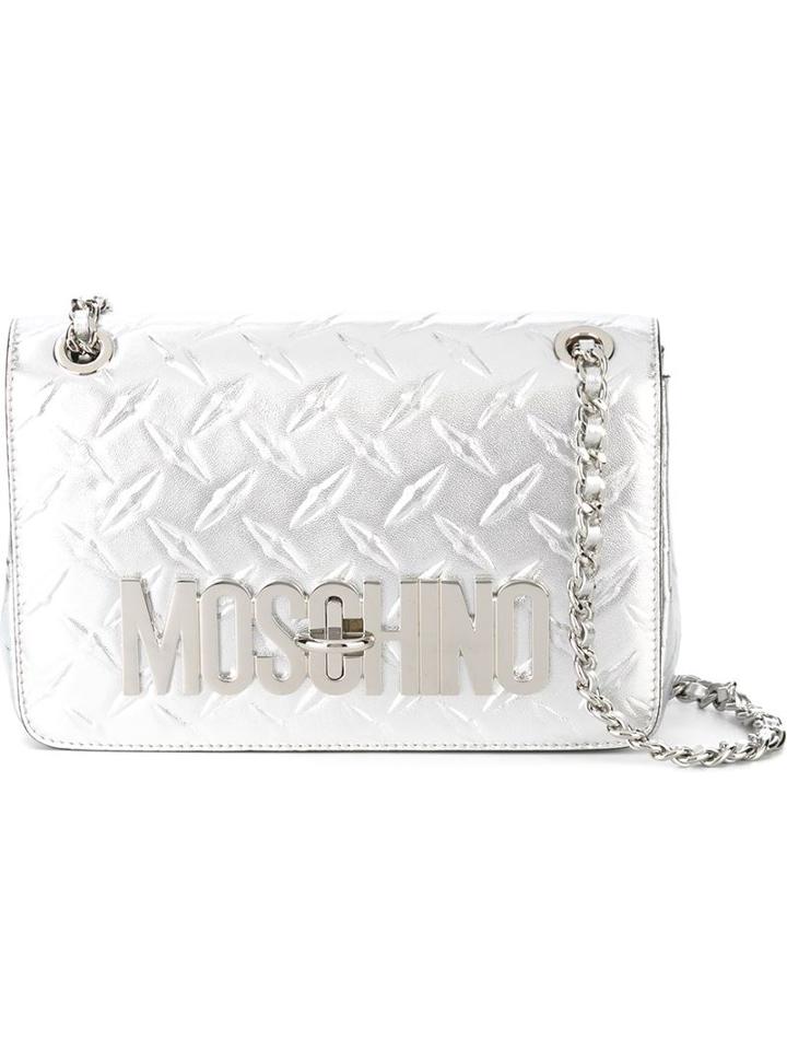 Moschino Embossed Crossbody Bag