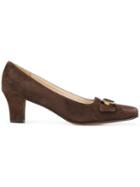Salvatore Ferragamo Pre-owned Tortoiseshell Buckle Pumps - Brown