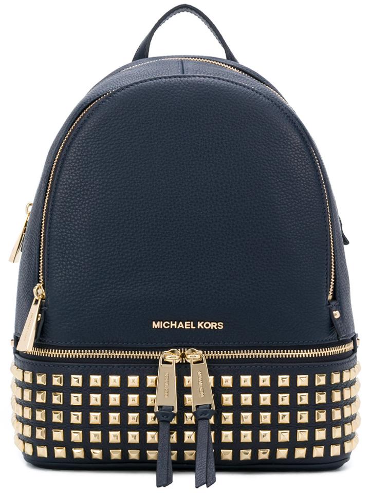 Michael Michael Kors Rhea Studded Backpack - Blue