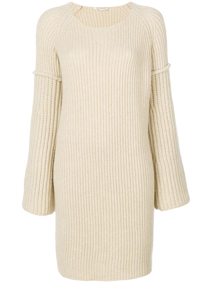Agnona Oversized Sleeve Sweater - Nude & Neutrals