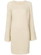 Agnona Oversized Sleeve Sweater - Nude & Neutrals