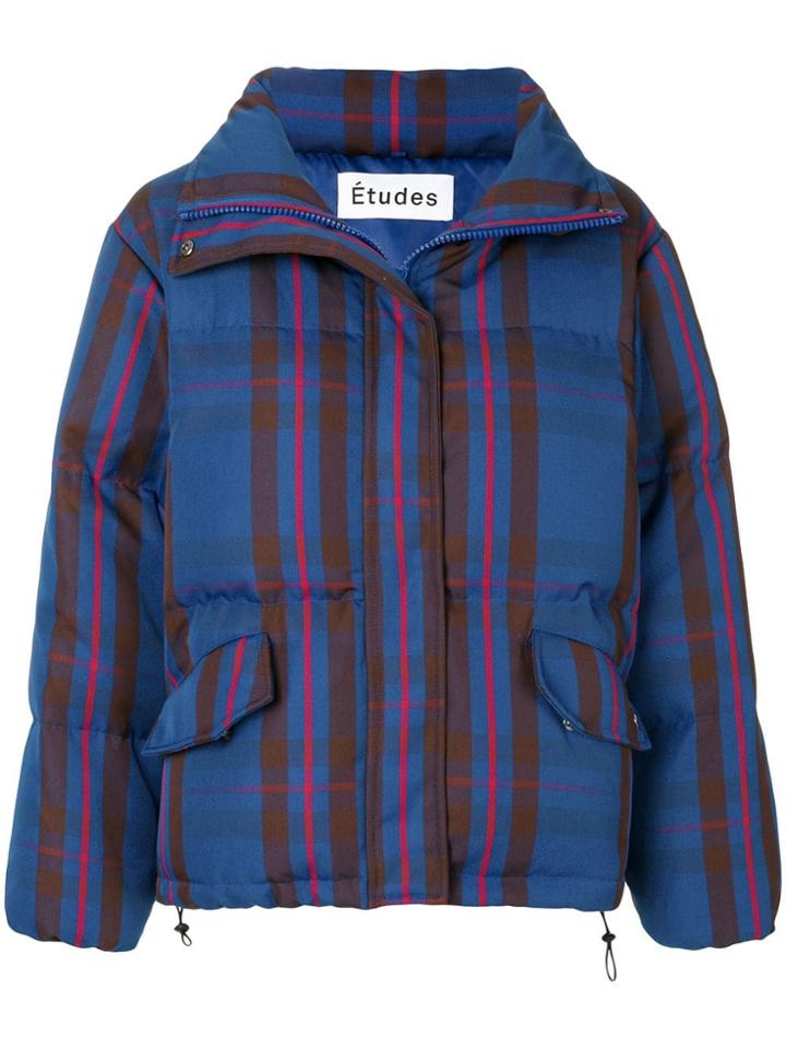 Études Frozen Tartan Jacket - Blue