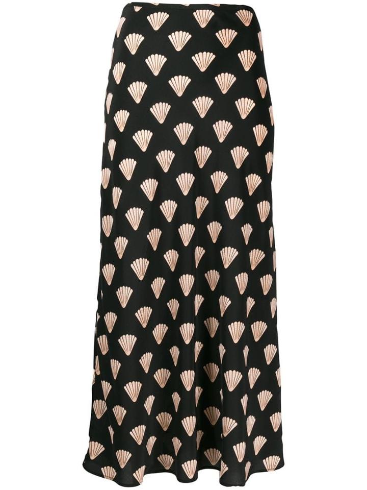 Rixo Silk Shell Skirt - Black
