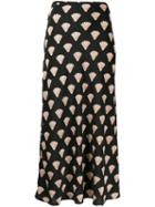 Rixo Silk Shell Skirt - Black