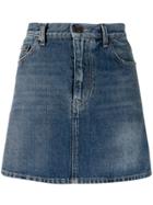 Saint Laurent Denim Mini Skirt - Blue