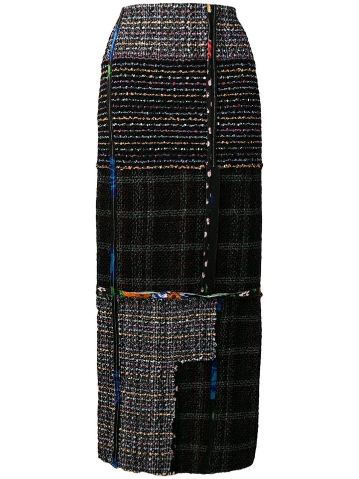 3.1 Phillip Lim Long Tweed Skirt - Black