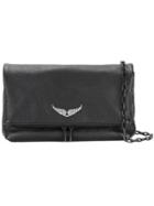Zadig & Voltaire Wing Detail Shoulder Bag - Black