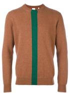 Paul Smith Cashmere Front Stripe Sweater, Men's, Size: Medium, Nude/neutrals, Cashmere