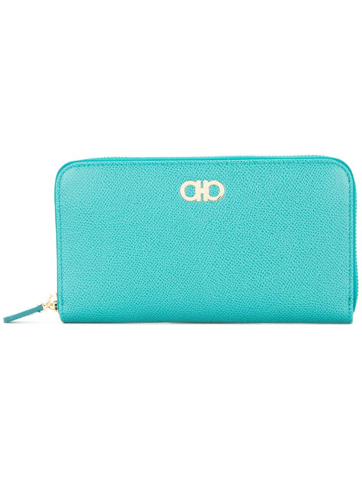 Salvatore Ferragamo All-around Zipped Wallet - Green