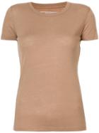 Majestic Filatures Short Sleeve Knitted Top - Brown