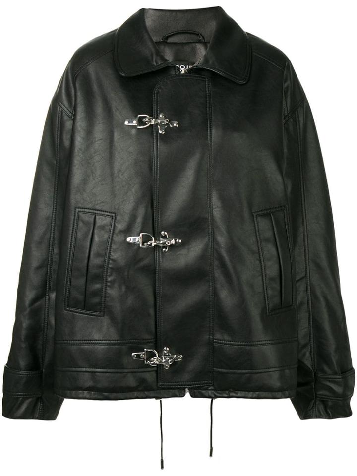 Y / Project Oversized Biker Jacket - Black