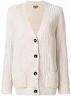 N.peal Chunky Knit Jacket Cardigan - Nude & Neutrals