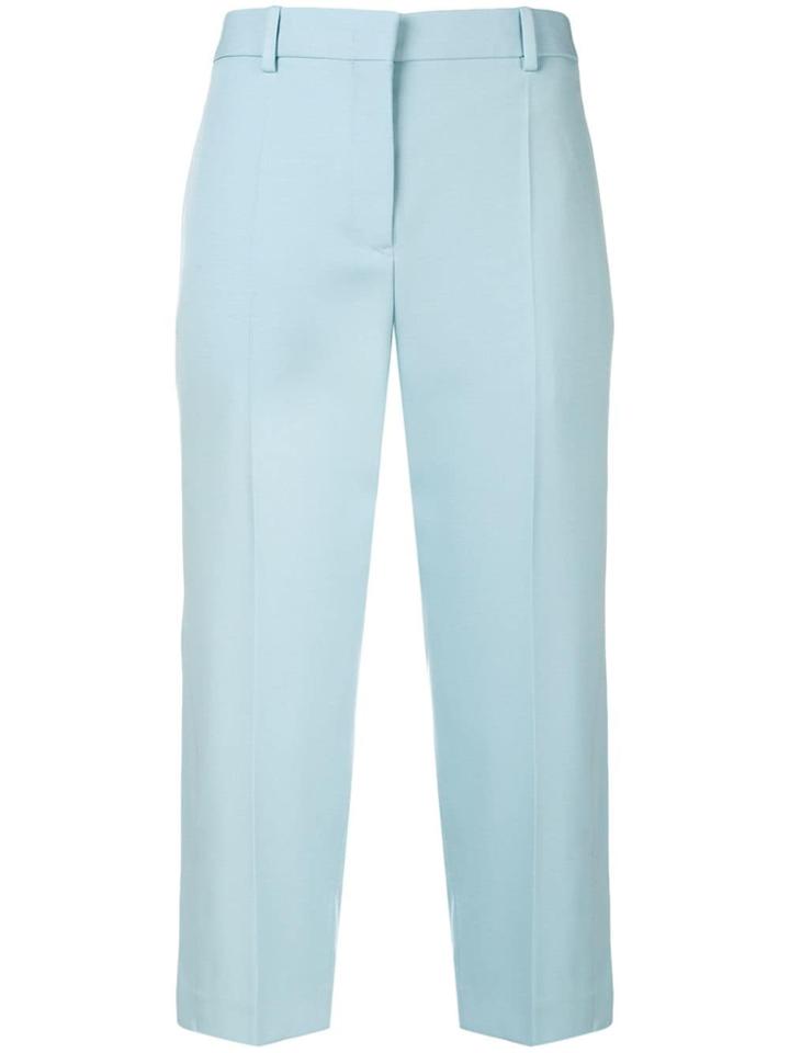 Jil Sander High-rise Cropped Trousers - Blue