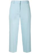 Jil Sander High-rise Cropped Trousers - Blue