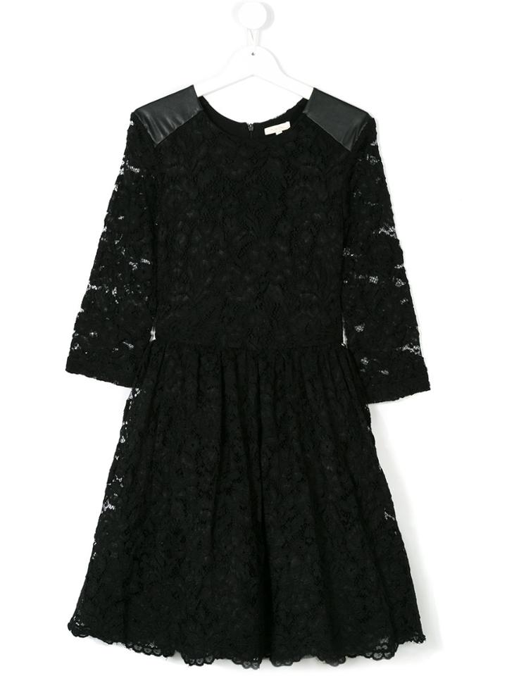 Miss Grant Kids Teeen Lace Flared Dress - Black