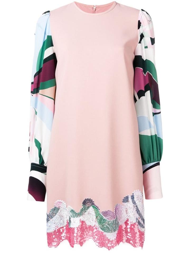 Emilio Pucci Shift Party Dress - Pink