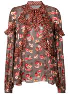 Anna Sui All Over Print Blouse - Red