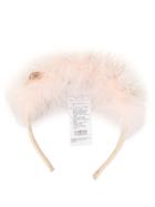 Dolce & Gabbana Feather And Flower Headband - White