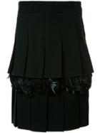 Comme Des Garçons Vintage Feathers Detail Skirt - Black