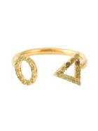 Gisele For Eshvi 'august' Ring, Women's, Size: 7, Metallic