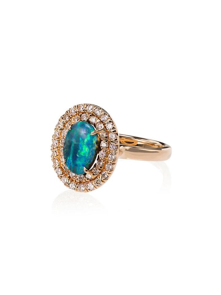 Kimberly Mcdonald 18kt Yellow Gold Opal Ring