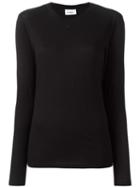 Courrèges Longsleeved T-shirt, Size: 4, Black, Cotton