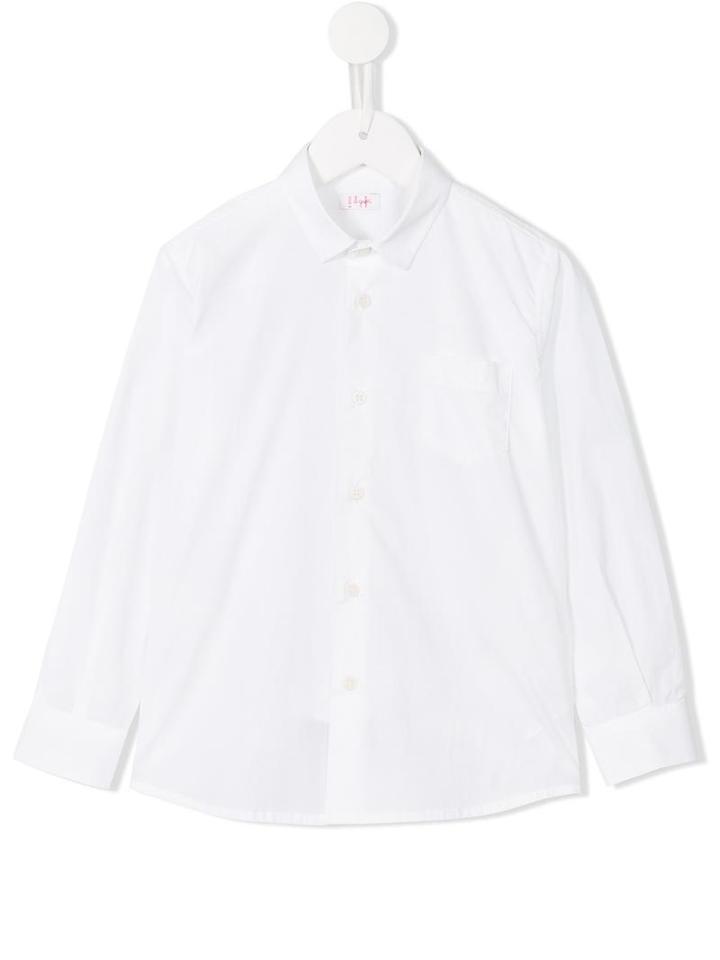 Il Gufo Long Sleeve Shirt, Boy's, Size: 8 Yrs, White
