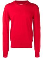 Maison Margiela Elbow Patch Detail Jumper - Red