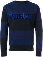 Études Colourblock Logo Sweater - Blue