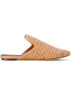 Sanayi 313 Mandorle Raffia Mules - Brown