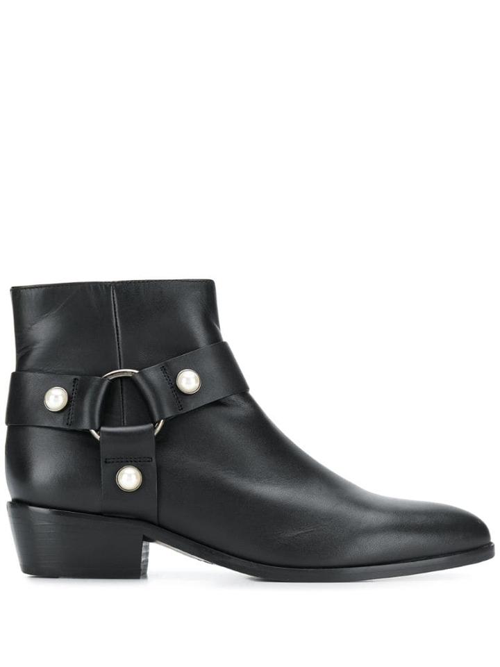 Twin-set Pointed Ankle Boots - Black