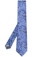 Canali Paisley Print Tie - Blue