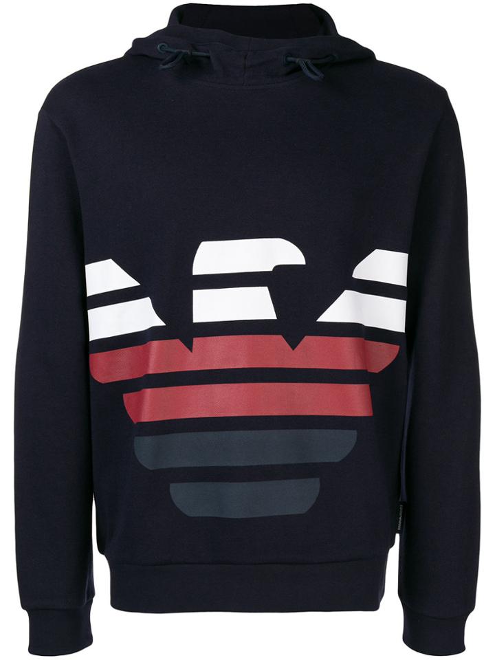 Emporio Armani Printed Sweatshirt - Blue