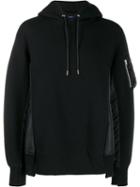 Sacai Sponge Sweat X Ma-1 Hoodie - Black