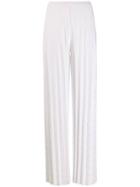 Mrz Knitted Pleated Trousers - White