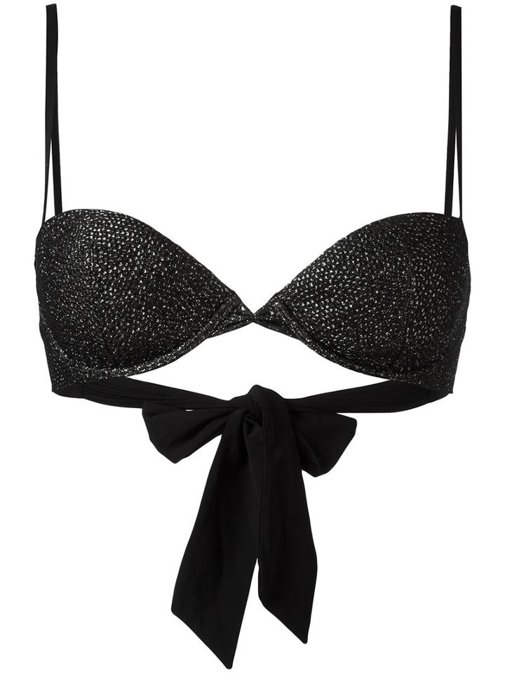 Carine Gilson - Push-up Bikini Top - Women - Polyamide/spandex/elastane - S, Black, Polyamide/spandex/elastane