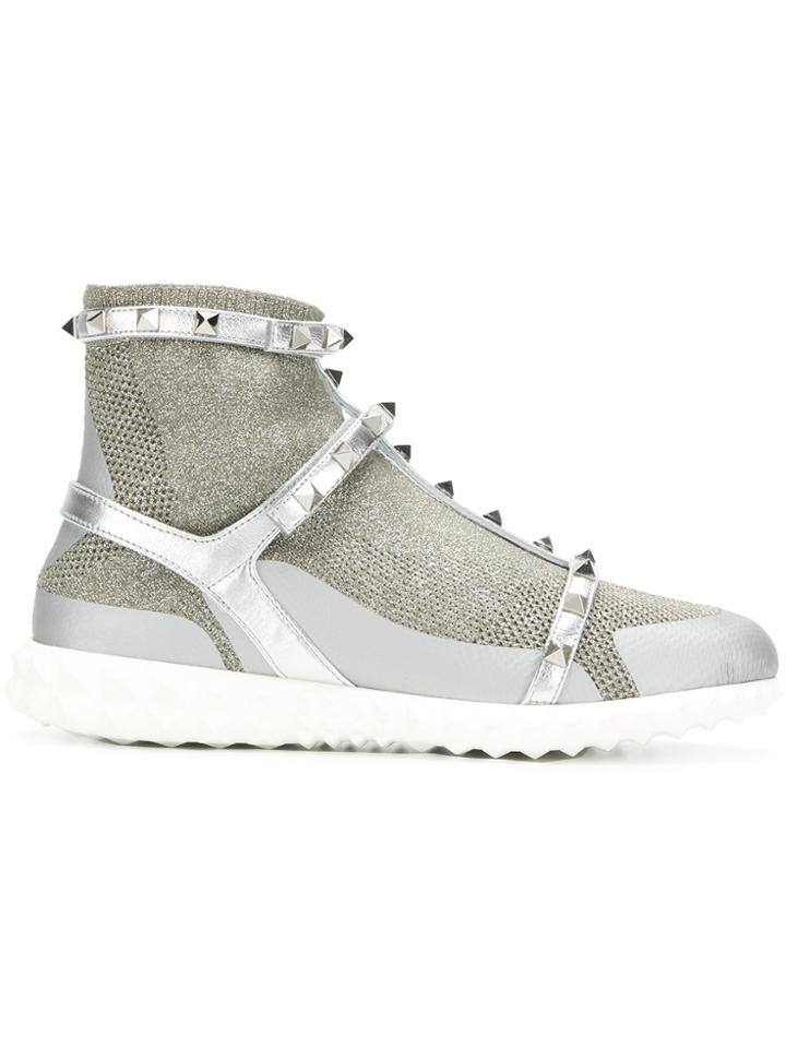 Valentino Valentino Garavani Rockstud Bodytech Sneakers - Metallic