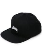Stussy Logo Front Baseball Cap - Black