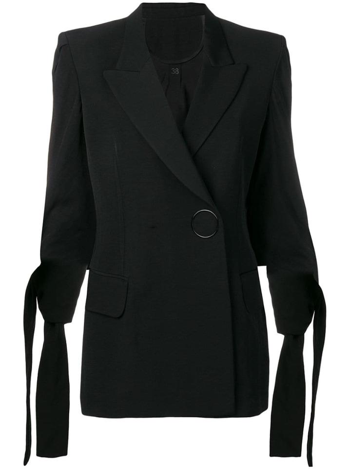 Petar Petrov Tied Cuff Jacket - Black