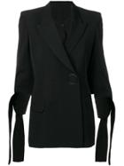 Petar Petrov Tied Cuff Jacket - Black