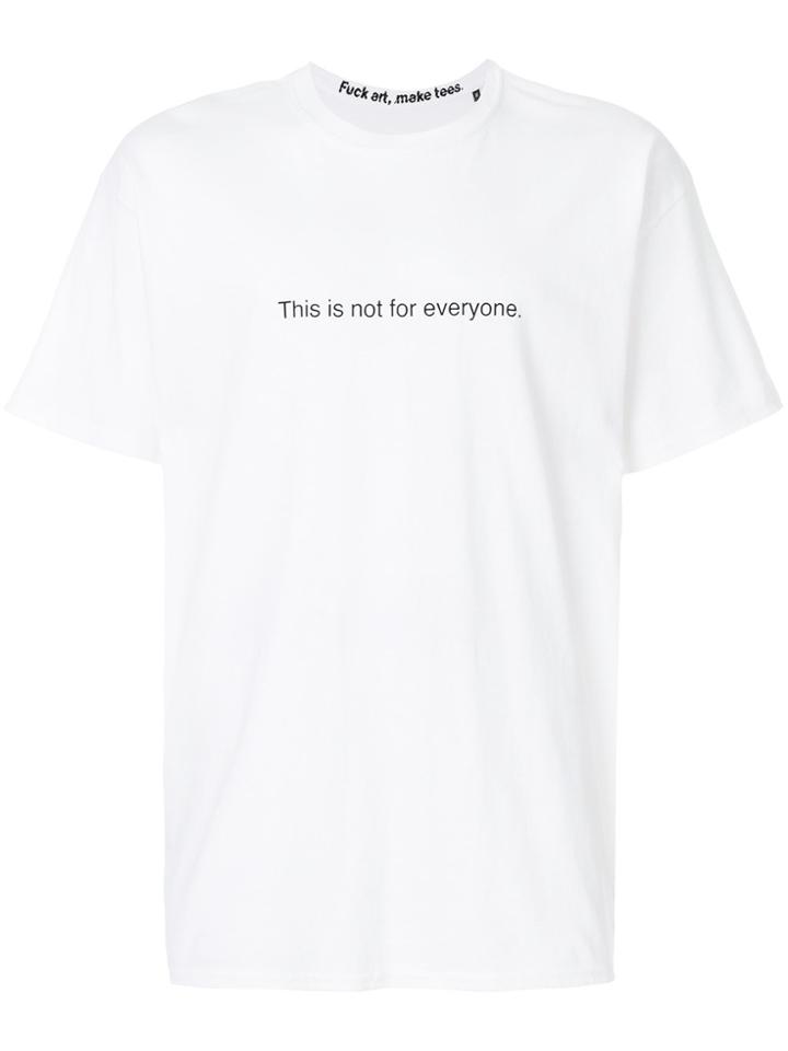 F.a.m.t. Slogan-print T-shirt - White