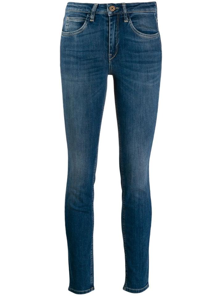 L'autre Chose Low Rise Skinny Jeans - Blue