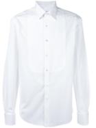 Salvatore Ferragamo Tuxedo Shirt, Men's, Size: 41, White, Cotton