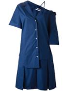 Jacquemus Asymmetrical Shirt Dress, Women's, Size: 36, Blue, Cotton